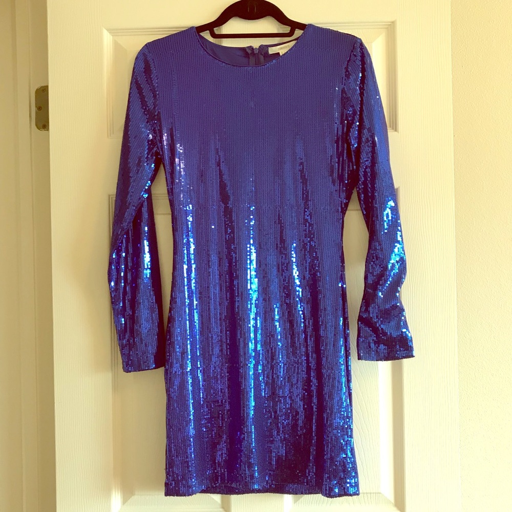 Sequin mini dress • Long sleeve party dress